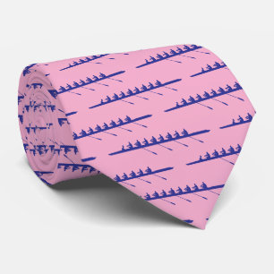 Rojers Åtta Mannabesättning Rosa Djupblå Slips