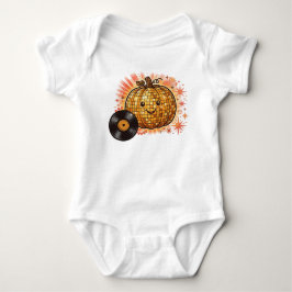 Rojlig Disco Pumpa Retro Halloween Baby T-Shirt