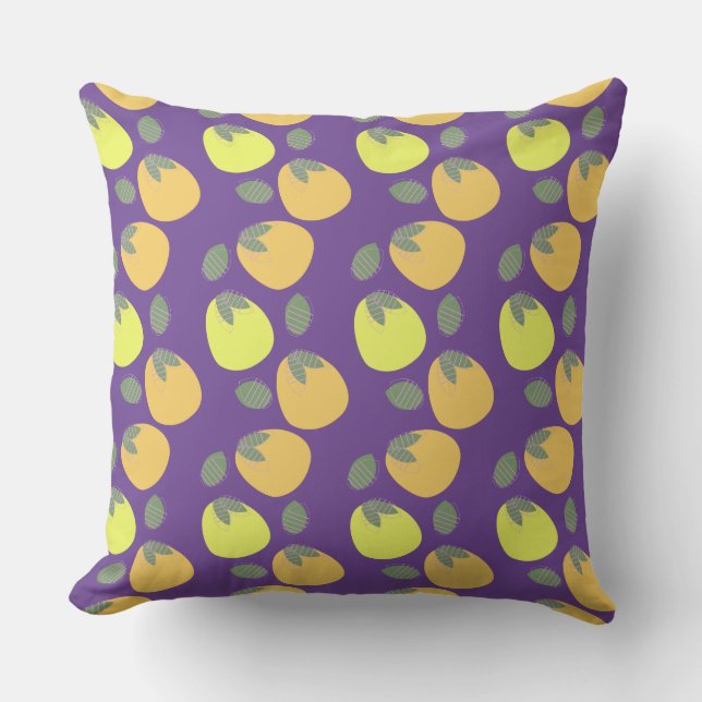 Rojlig Mango Orange Gul Frukt Kudde (Framsida)