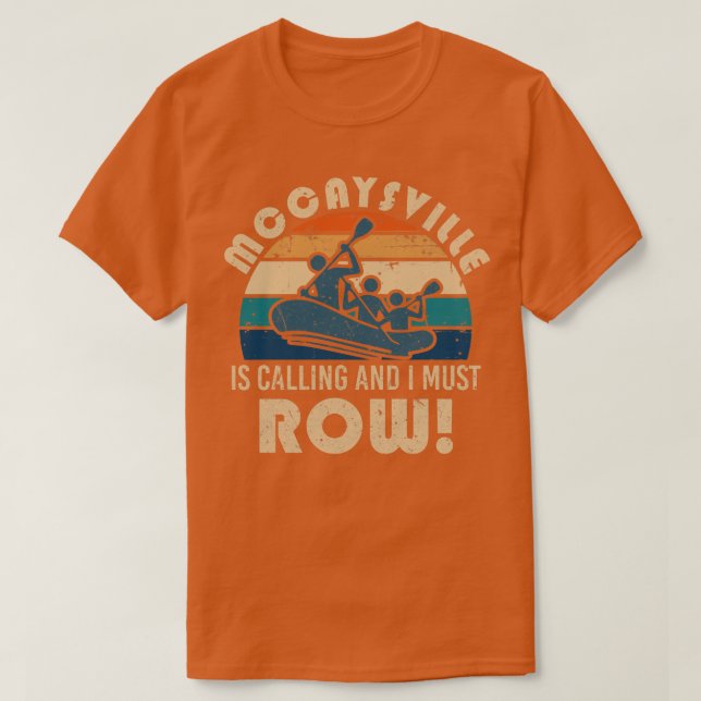 Röjning av floden Mccaysville T Shirt (Design framsida)