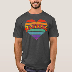 Röjning av Retro Rainbow Heart 80s Stollig HGBTQ T Shirt
