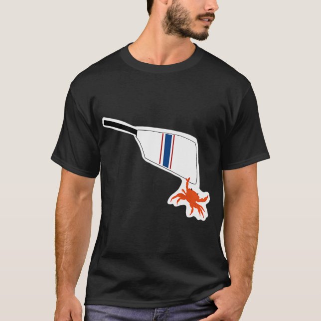 Rojning - fångat en krabba t shirt (Framsida)