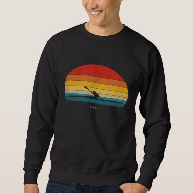 Röjning för Rower Retro Stil 2 Lång Ärmad Tröja (Framsida)
