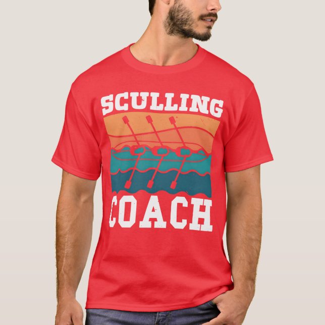 Rojning sculling tränare roddare rodd sporter rodd t shirt (Framsida)