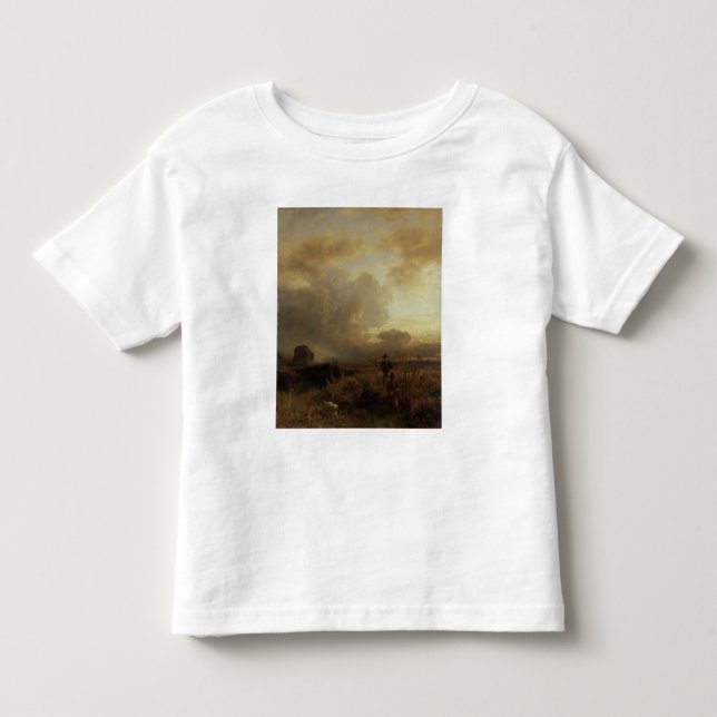 RöjningThunderstorm i bygden, 1857 Tee (Framsida)