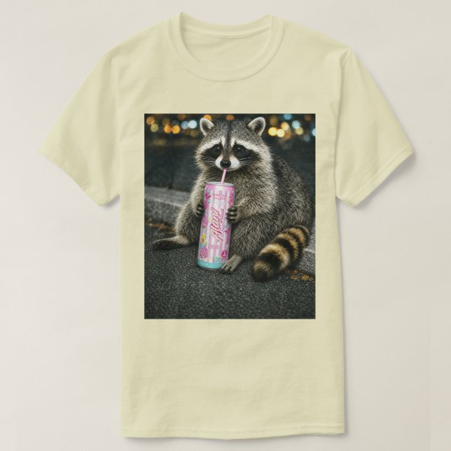 Röjsockerdryck Grafisk T-shirt, Roligt Djur T Shirt (Design framsida)
