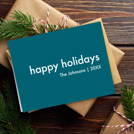 Rök blå | Dusky Moody Minimal jul Helgkort