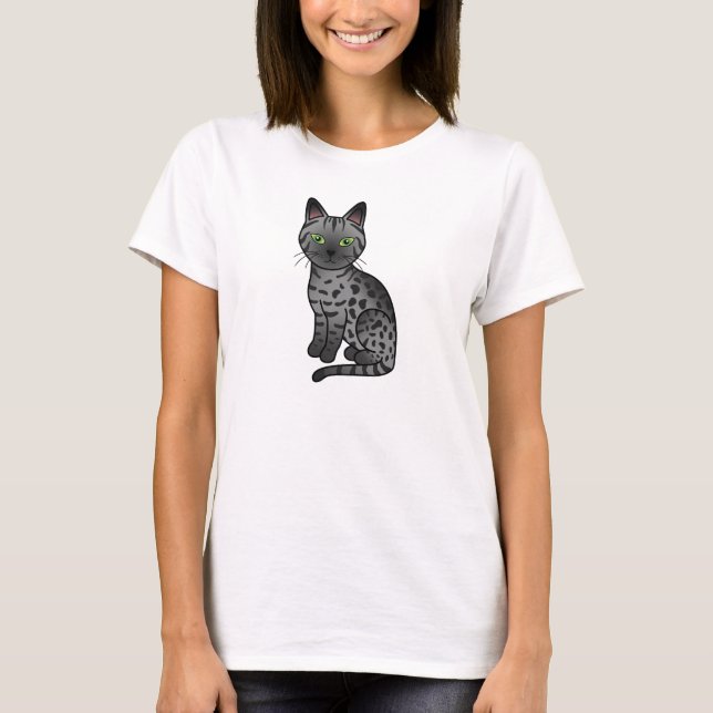 Rök egyptisk mau tee shirt (Framsida)