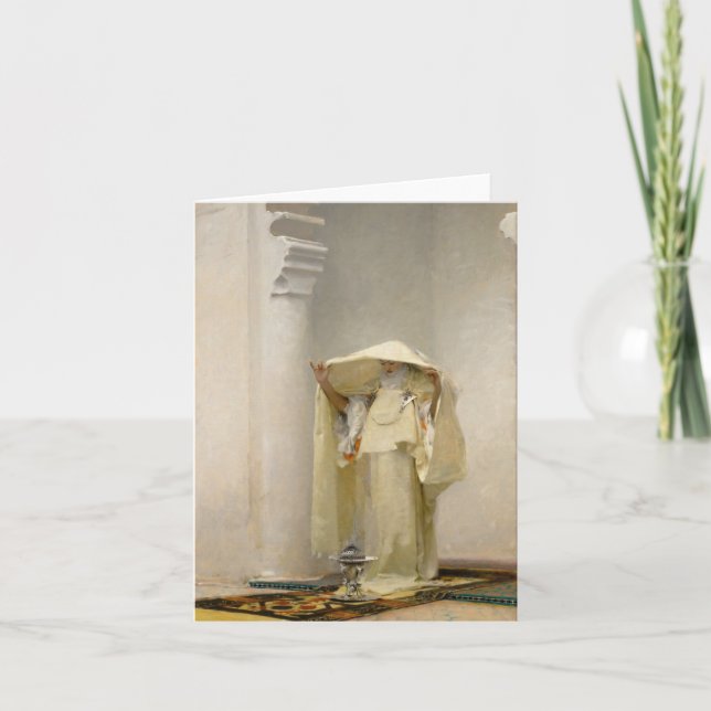 Rök från Ambergris av John Singer Sargent Tack Kort (Framsida)