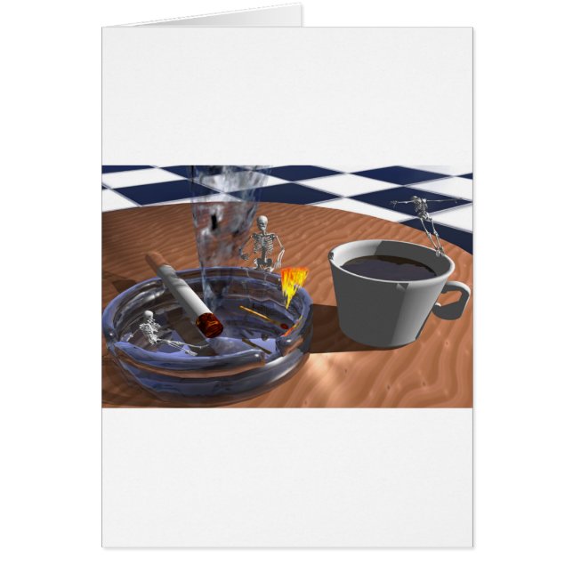 Rök inte! hälsningskort (Framsidan)