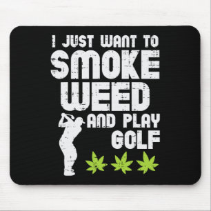 Rök Ogräs Spela Golf Golfande Thc Golfare Stoner  Musmatta