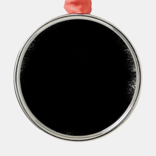 rök svart julgransprydnad metall (Framsidan)