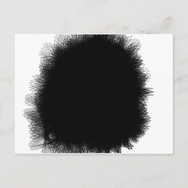 rök svart vykort (Framsida)