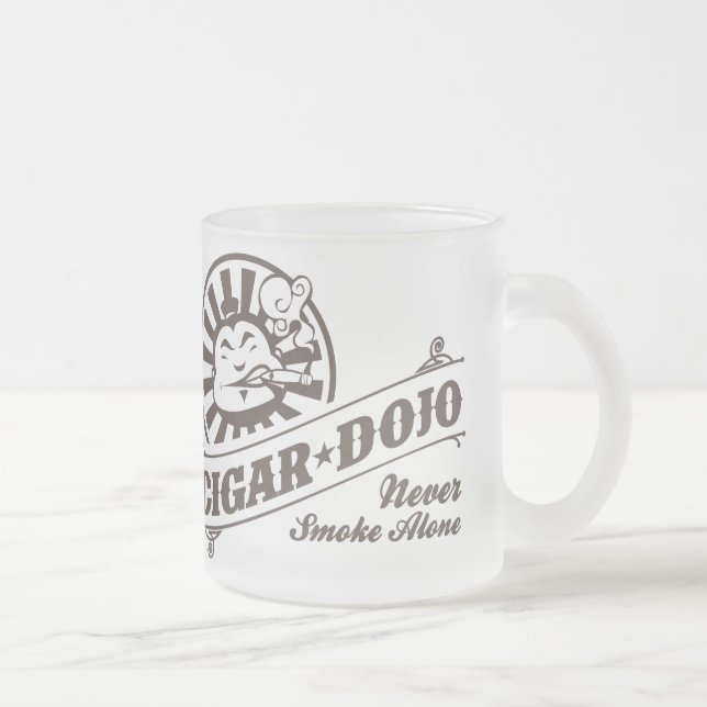 Röka aldrig bara frostad glasmugg (Höger)