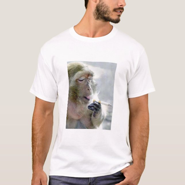 Röka apan t-shirt (Framsida)