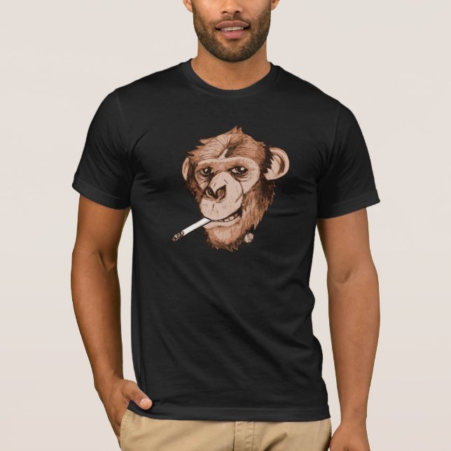 röka apan tee (Framsida)