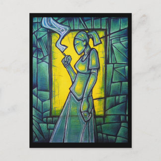 Röka avbrottsvykortet vykort