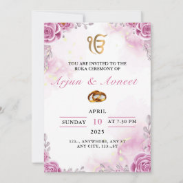 Roka Ceremony-inbjudningskort, redigerbart Inbjudningar