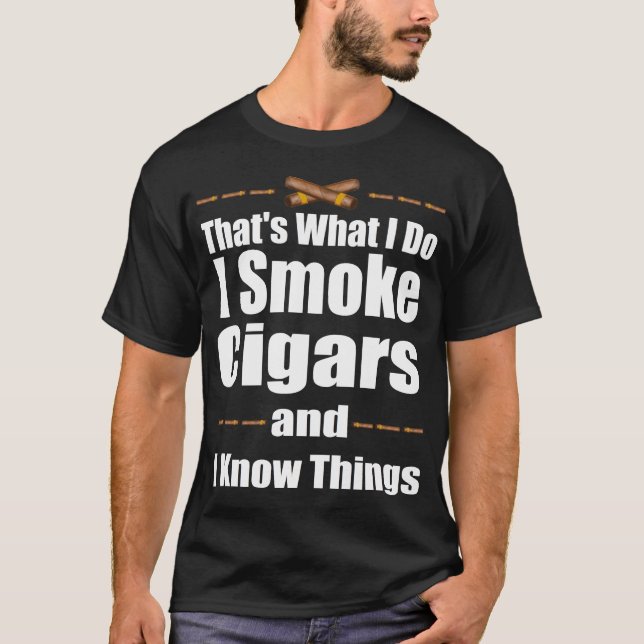 Röka cigarrrökaren som det klyftiga ideal t shirt (Framsida)