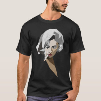 Röka den retro damen tee shirt