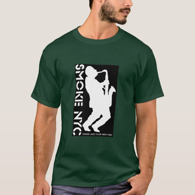 Röka den skräddarsy logotypskoghoodien - t-shirt (Framsida)