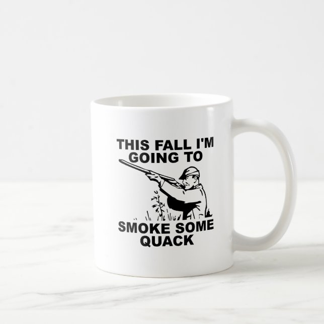 Röka lite Quack-funny mug Kaffemugg (Höger)