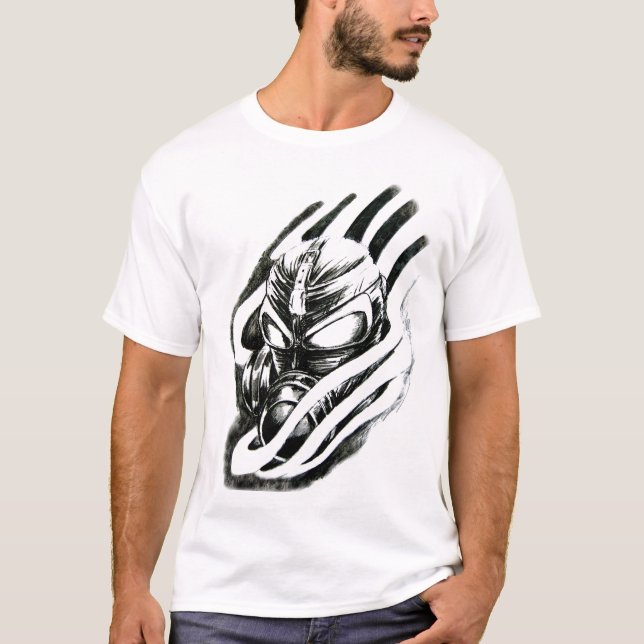 Röka maskerar tee shirt (Framsida)