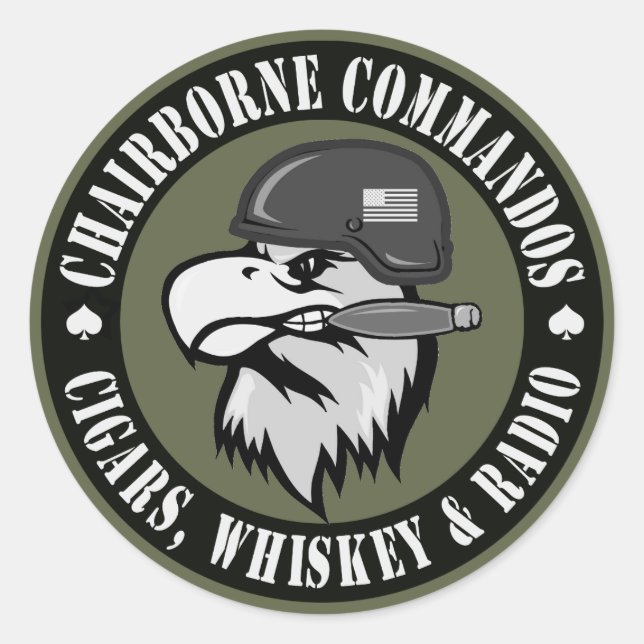 Röka örnrundan runt klistermärke (Framsida)