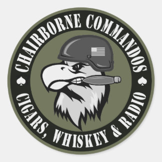 Röka örnrundan runt klistermärke