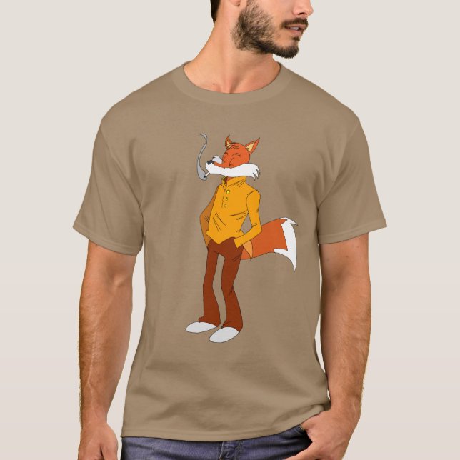 Röka räven tee shirt (Framsida)