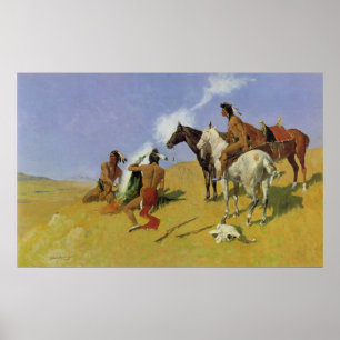 Röka signalerar ~ Frederic Remington Poster