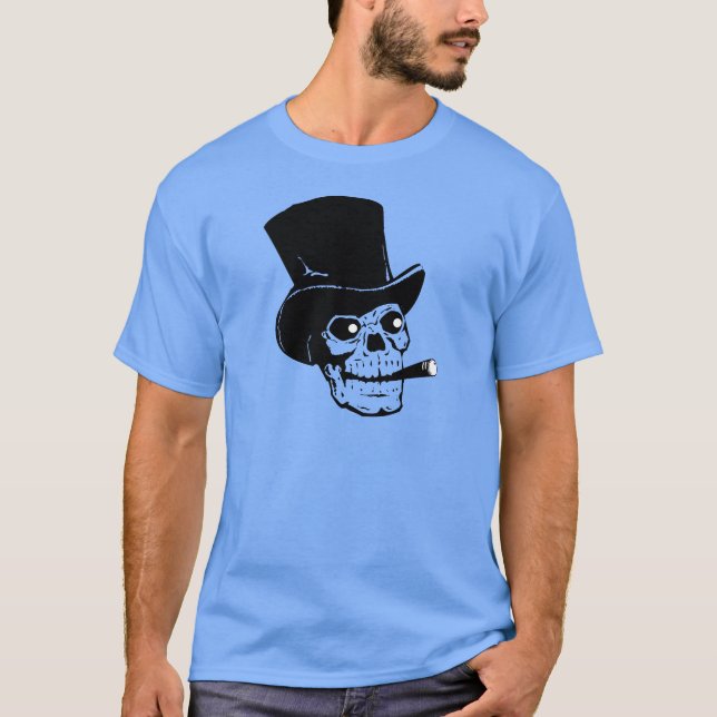 Röka skallen tee shirt (Framsida)