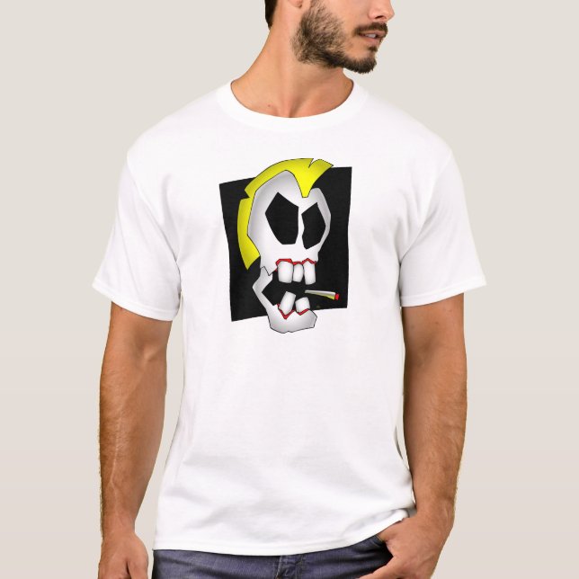 röka skull-1 t shirt (Framsida)