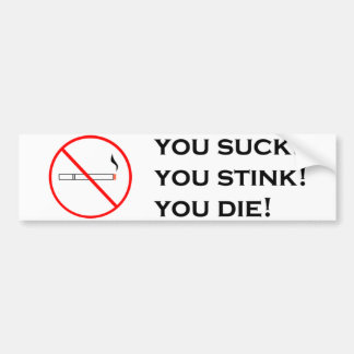 Röka som inte är attraktivt! bildekal