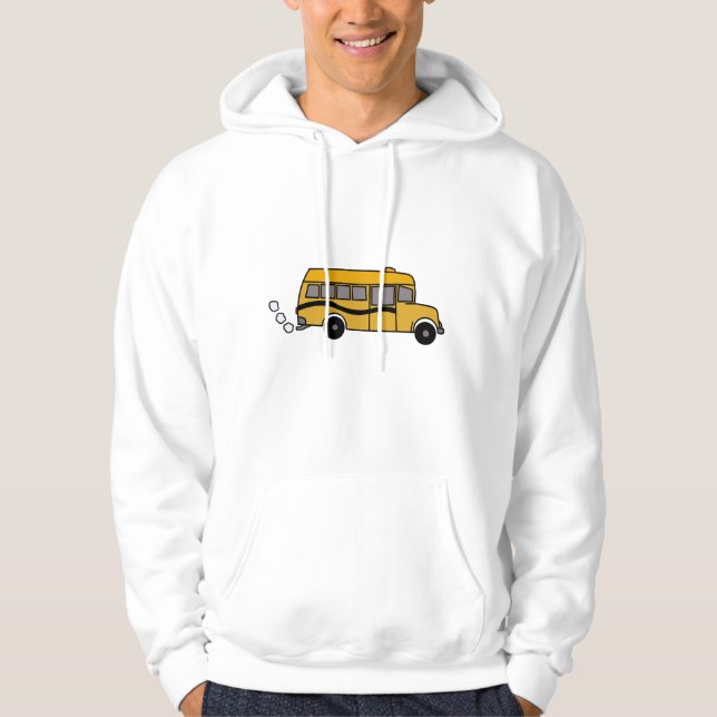Rökande buss hoodie (Framsida)