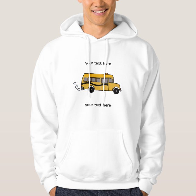 Rökande buss hoodie (Framsida)