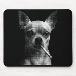 Rökande cigarett rolig chihuahua hund älskare meme musmatta