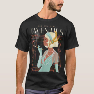 Rökande Flapper Girl från 1920-talet T Shirt