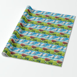 Rökande Hett Hundar på BBQ Grill Presentpapper