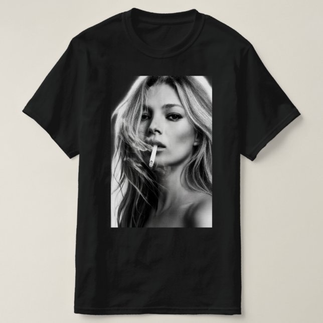 Rökande Kate Ikonisk Pose Klassisk T-Shirt (Design framsida)