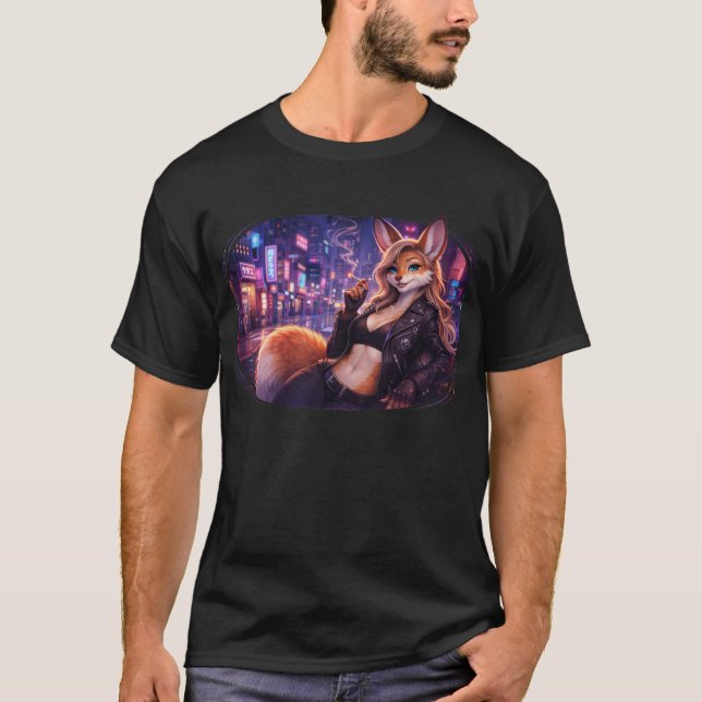 Rökande Vixen T Shirt (Framsida)
