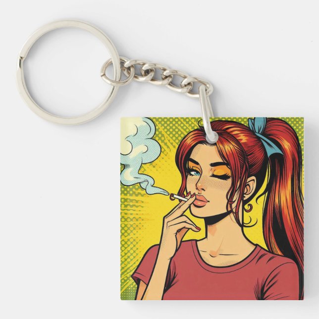 Rökare älskare | Popkonst | Flicka Stoner | Cigare (Framsidan)