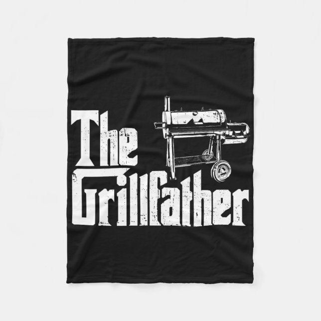 Rökare för grillning och grillkock Grillpappa Gril Fleecefilt (Framsidan)