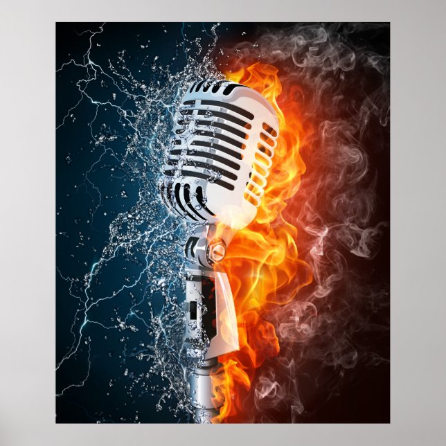 Rökare Hett Music Poster (Framsidan)