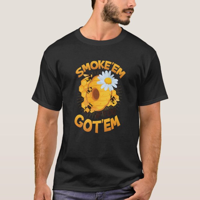 Rökare om du Har är biodling T Shirt (Framsida)