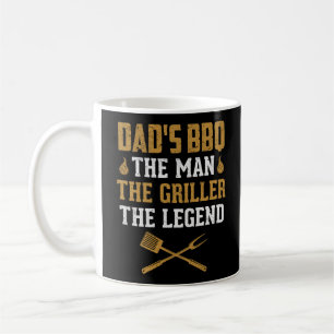 Rökare Pappa Bbq mannen the Griller the Legend Kaffemugg