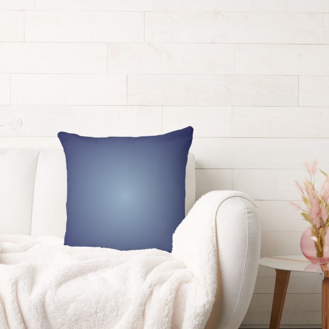 Rökblå Navy Gradient Nyanser Kudde (Soffa)
