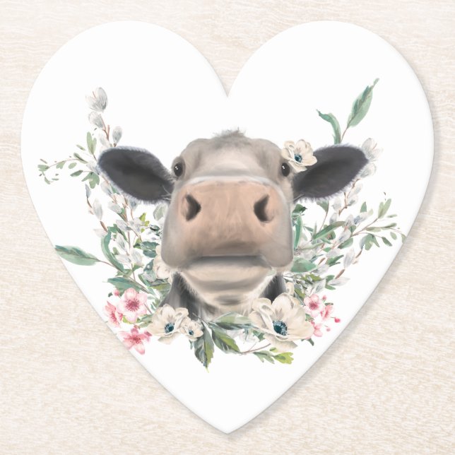 Rökblommor, vattenfärg, grått, husdjur underlägg papper (Framsida)