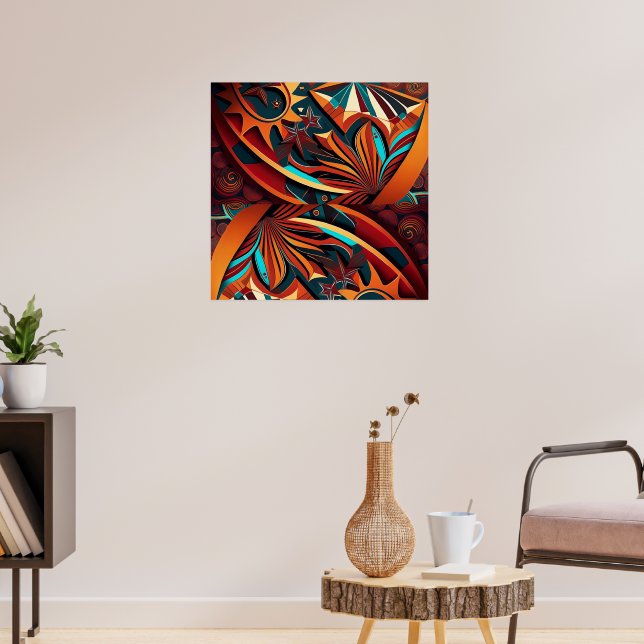 RokcloneDesignar 2024 Art Intelligence Alien Serie Poster (Vardagsrum 3)