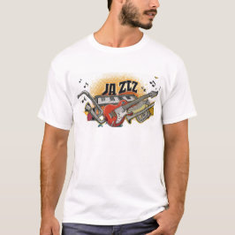 RokcloneDesignar 2024 Art Intelligence Jazz-serien T Shirt